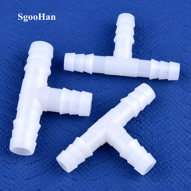 5~200pcs 4~13mm PE Plastic Tee Connectors Aquarium Tank Adapter Air Pump Hose Pagoda Joints Garden Irrigation System Pipe Joint