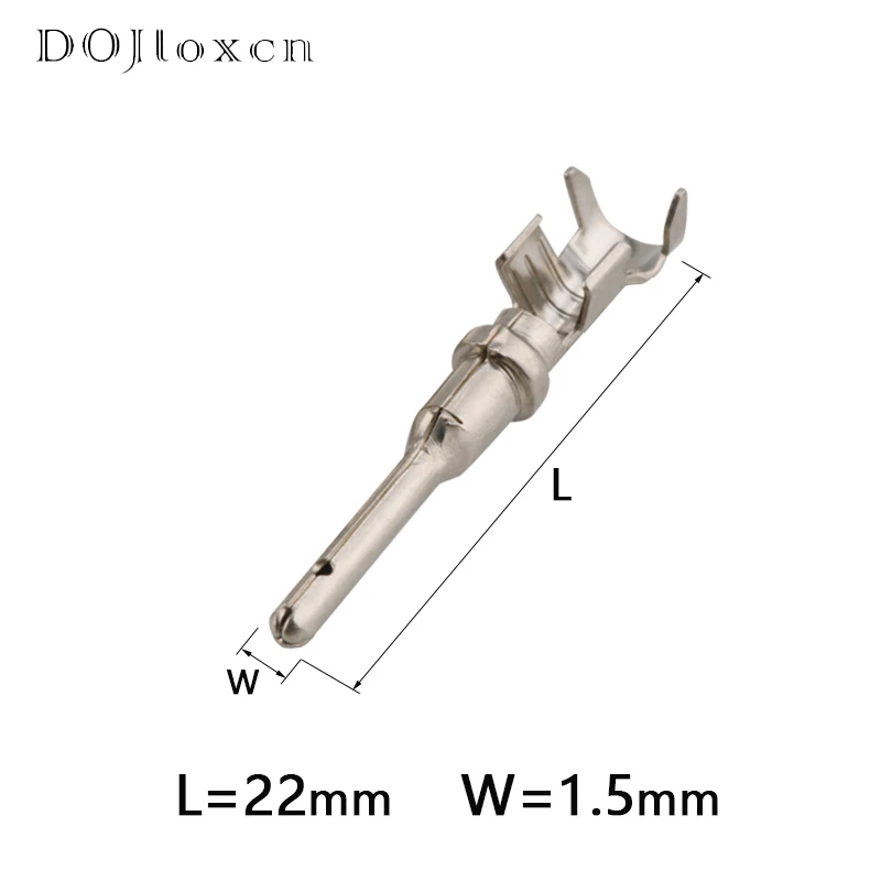 50/100/200/500Pcs DT 1.5 Deutsch Crimp Terminal Male Female Plug Pins 1062-16-0122/1060-16-0122 For VW Audi BMW Engine 14-20 AWG