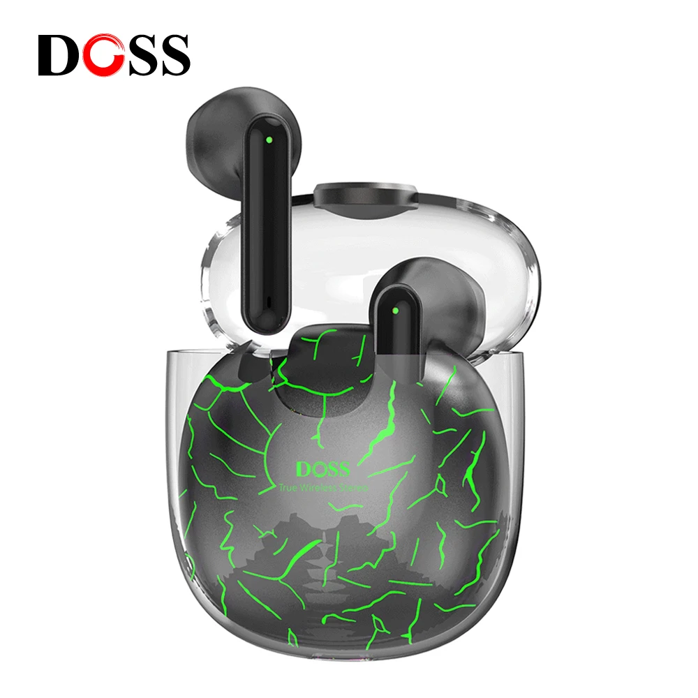 

DOSS Gamer Wireless Bluetooth Headphones Touch Control TWS Headset IPX5 Sweatproof Handfree Microphone Gaming Earphone Earbuds