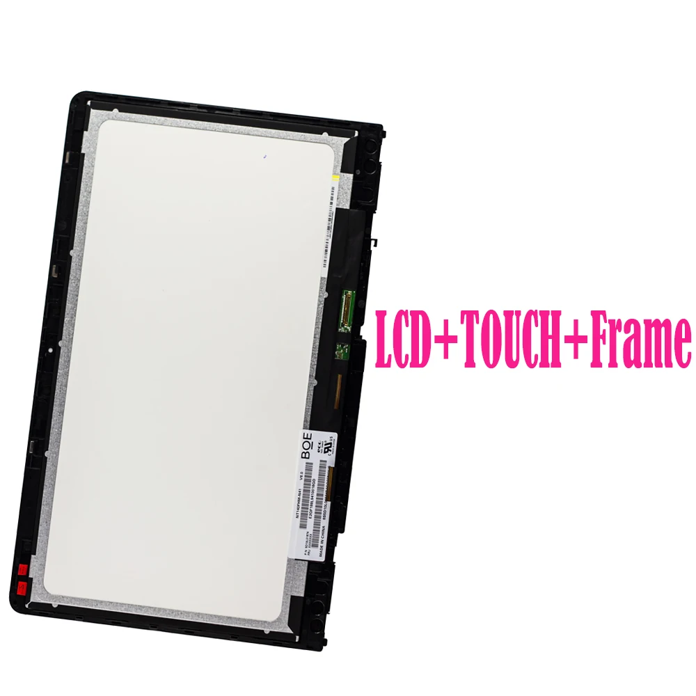 14 for for para hp pavilion x360 14-ba 14m-ba display lcd de toque digitador da tela de vidro display lcd assembléia com quadro e placa de toque