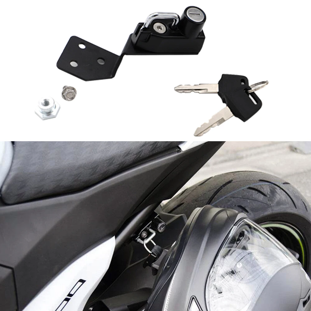 Motorcycle Helmet Lock Anti-Theft For Kawasaki Z800 2013 - up