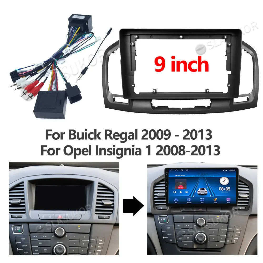 

For Buick Regal 2009 - 2013 For Opel Insignia 1 2008-2013 Board Control Cable Canbus Stereo Panel Dash Installation Frame 2din