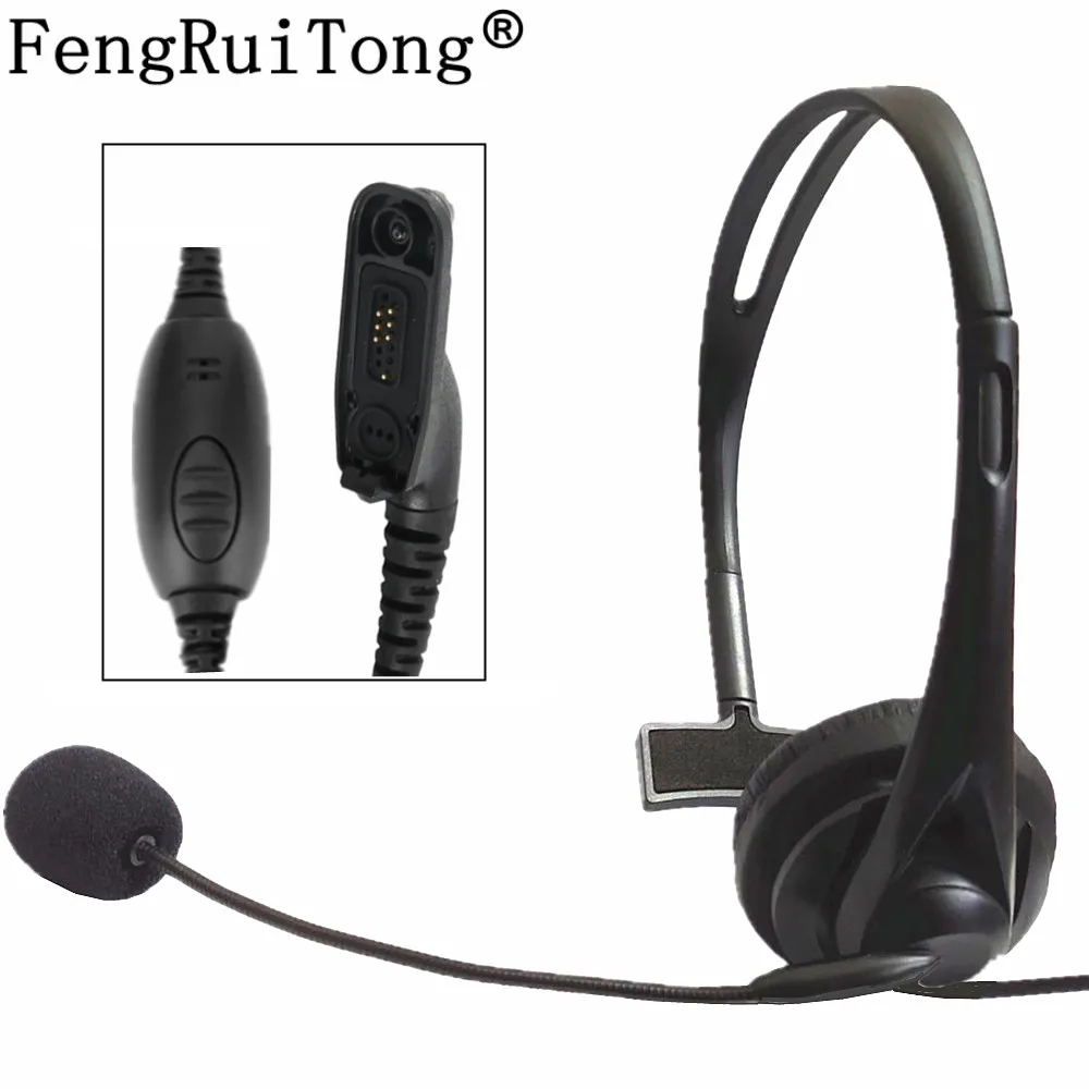 Zestaw słuchawkowy z mikrofonem Walkie Talkie słuchawki dla Motorola APX6000 XPR6300 DP4800 MTP6550 P8200 P8268 P8668 akcesoria do wtyczek radiowych