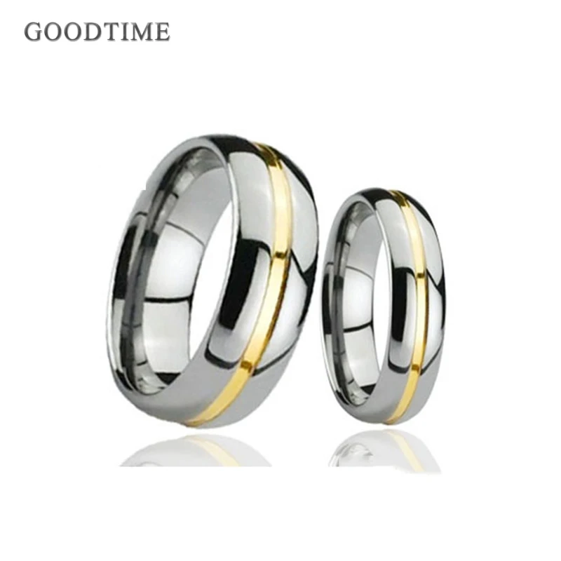 Luxury Tungsten Carbide Couple Rings Engagement Wedding Band For Lovers Tungsten Ring Jewelry Accessories For Men Woman