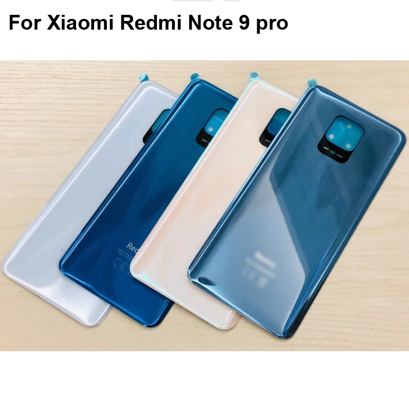 

For Xiaomi Redmi Note 9 pro Back Battery Cover Door Housing case Rear Glass Replace parts For Xiaomi Redmi Note9 pro 9pro