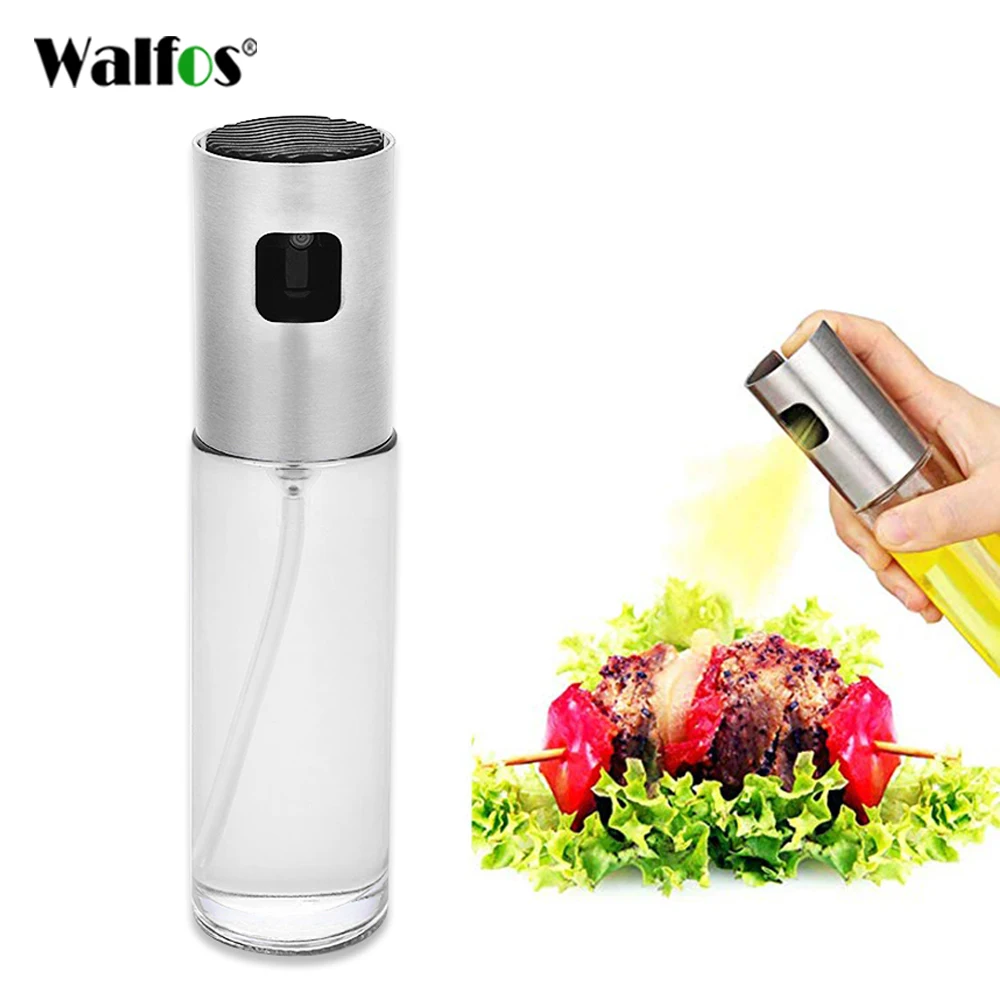 

Walfos Kitchen Oil Cook Oil Spray Empty Bottle Vinegar Bottle Oil Dispenser Cooking Tool Salad BBQ Cooking Glass Oil Sprayer