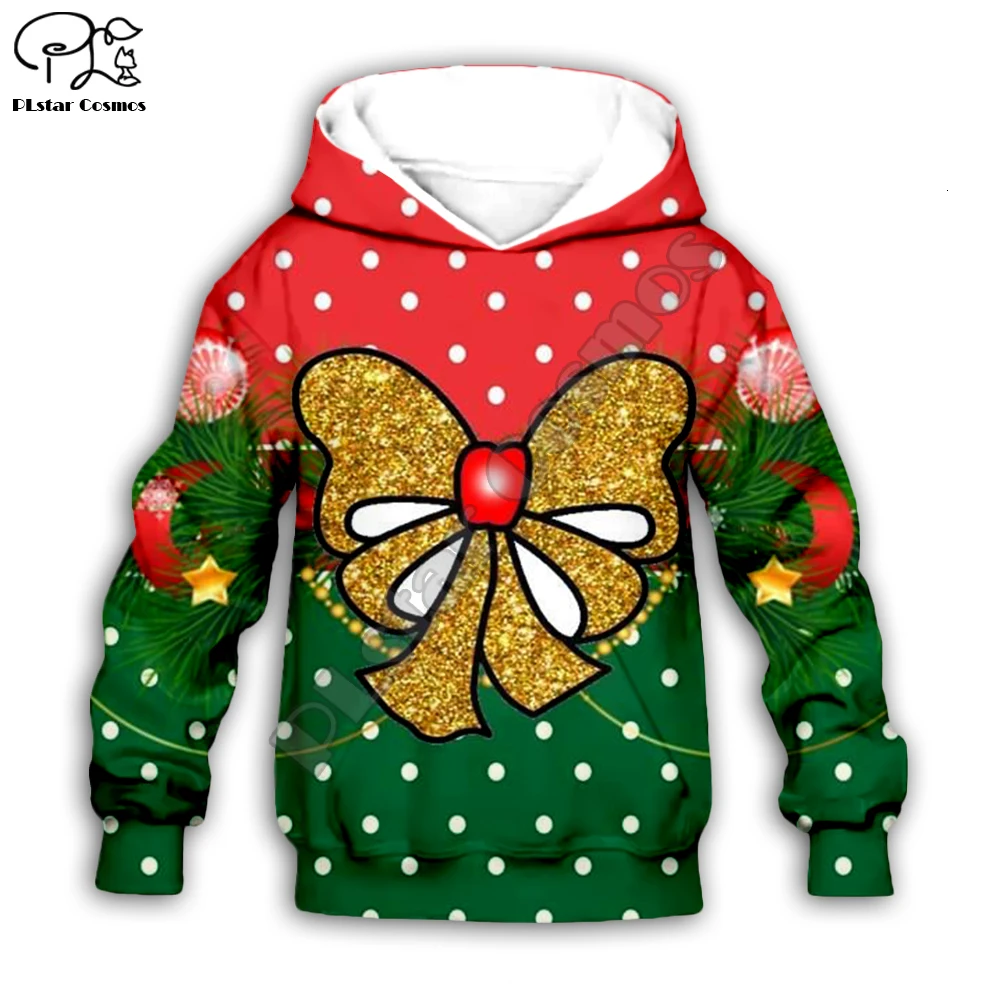 

Kids baby Merry Christmas gift box Santa claus 3D print cartoon hoodie Sweatshirt Pants Shorts zipper pullover boy girl t shirts