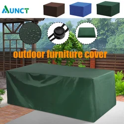 Terrasse Garten Outdoor Möbel Abdeckungen Wasserdichte 210D Regen Schnee Stuhl abdeckungen Sofa Tisch Stuhl Staub Proof Abdeckung Grün Blau Braun