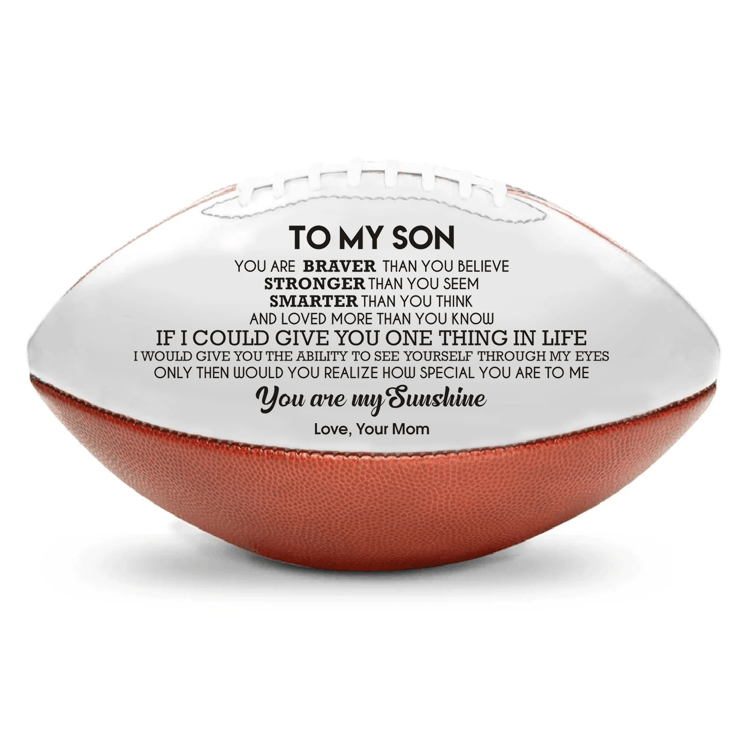 

Best Bifts For Your Beloved Son! Mom to My Son Gifts Man's Sport Rugby American football Ball Standard Game Training Ball