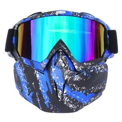2019 hot Vintage Motorcycle Shark Helmet Goggles Motocross Helmet Glasses Retro Windproof Open face Helmets Goggles Mask