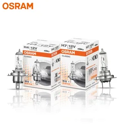 Osram original h1 h4 h3 h7 12v luz padrão lâmpada 3200k farol auto nevoeiro lâmpada 55w 65w 100w halogênio do carro oem qualidade (1pc)