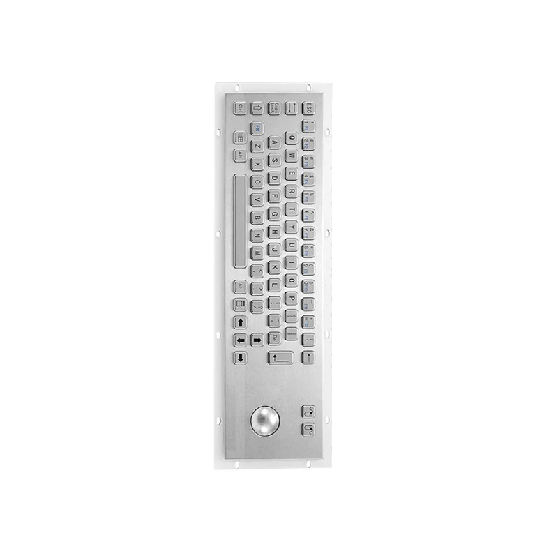 Stainless steel metal Waterproof and Dustproof 66 key Keyboards Support Windows, Linux, Android system HS-PC-D