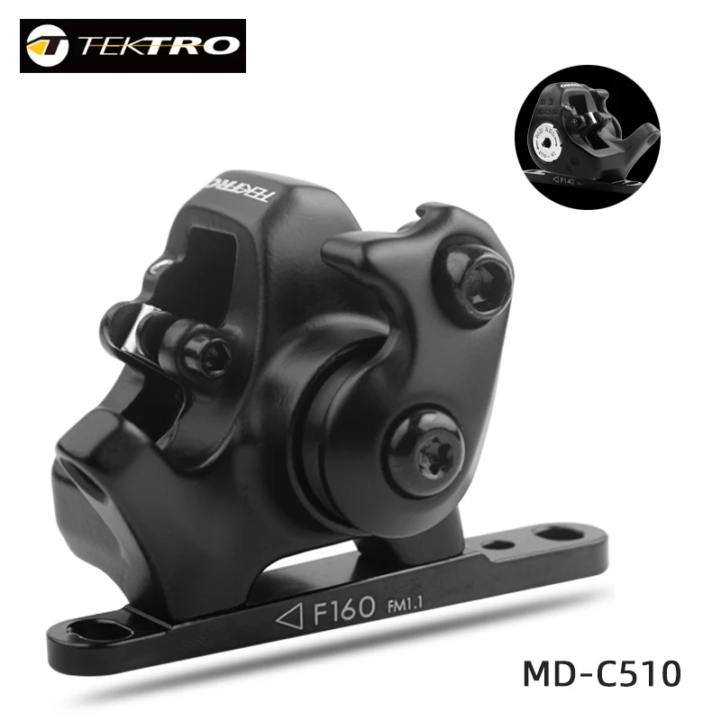 TEKTRO MD-C510 Road Bike front Rear Disc Brake Black Bicycle Mechanical Caliper Disc Brakes Cycling Aluminum Alloy Accessories