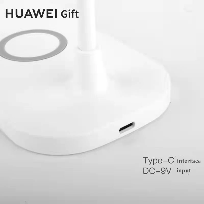 Original Huawei Gift Wireless Charger Desk Lamp 10W Fast Charger with 2W Eye Protection Reading Table Bedside Lamp Adjustable