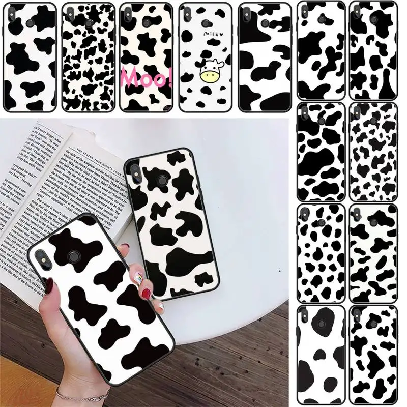 Yinuoda Cow Print Phone Case Cover For Xiaomi Redmi 4X 5Plus 6A 7 7A 8 8A Redmi Note 4 5 7 8 9 Note 8T 8Pro 9Pro