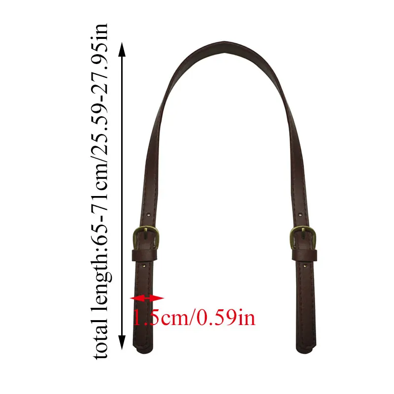 1 Pair PU Leather Bag Strap Women bag Strap 67-71CM Adjustable Bag Belt  Replacement Bag Handles Purse Strap Shoulder Strap Bag