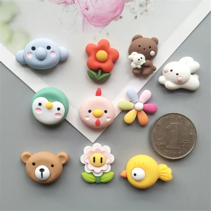 6~12pc Cute Cartoon Mini Fridge Magnet Food Rabbit Flower Refrigerator Magnetic Stickers Fridge Magnet Home Decor