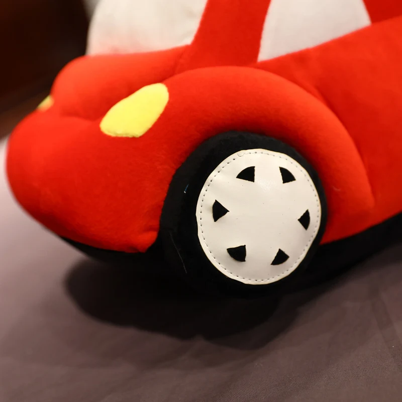 1pc Car Plush Toy Cute Stuffed Fluffy Car Throw Pillow Baby Kids Home Decor Boy\'s Toy Birthday Gift for Children