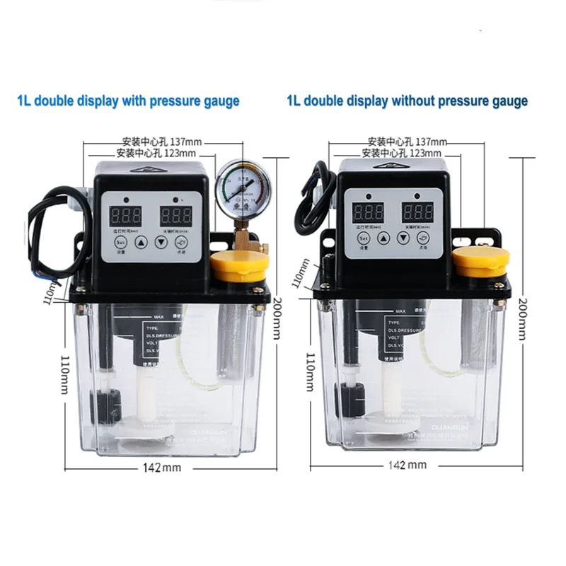 0.5/1/2 220V CNC Lít Dầu Bôi Trơn Máy Bơm Tự Động Dầu Bôi Trơn Bơm Tinh Dầu Kiêm Bật Lửa Điện Từ Bôi Trơn Bơm Lubricator