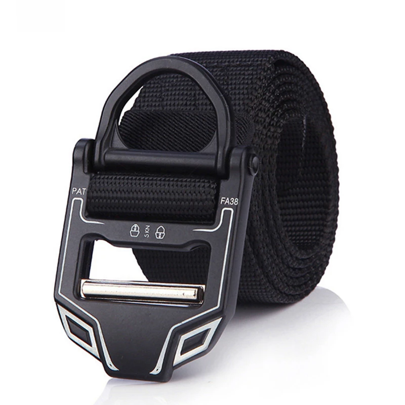 Gürtel für Herren, Metallschnalle, taktische Gürtel, Jeans, Sportgurt, Segeltuch, D-Ring, Taillengürtel gürtel jeans gürtel herren gürtel damen belt ремень gürtel für männer männer geschenk ремень женский ремень мужско – Detail 4