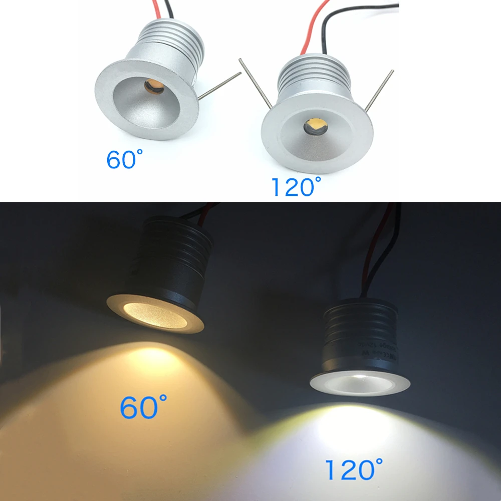 IP65 1W LED Mini Downlight mit Transformator Decke Scheinwerfer DC12V Schlafzimmer 25mm Einbau Spot LED Lampen Küche Schrank lichter