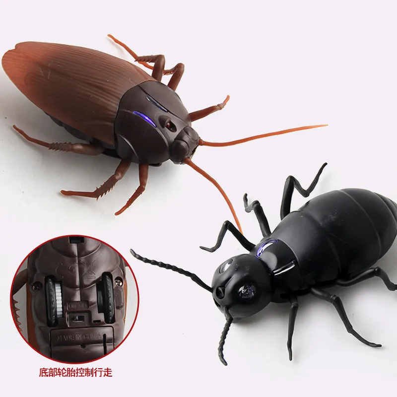 Juguetes de cucarachas con Control remoto por infrarrojos para niños, araña, hormiga, truco de animales terrorífico, juguetes para niños, regalo divertido y novedoso