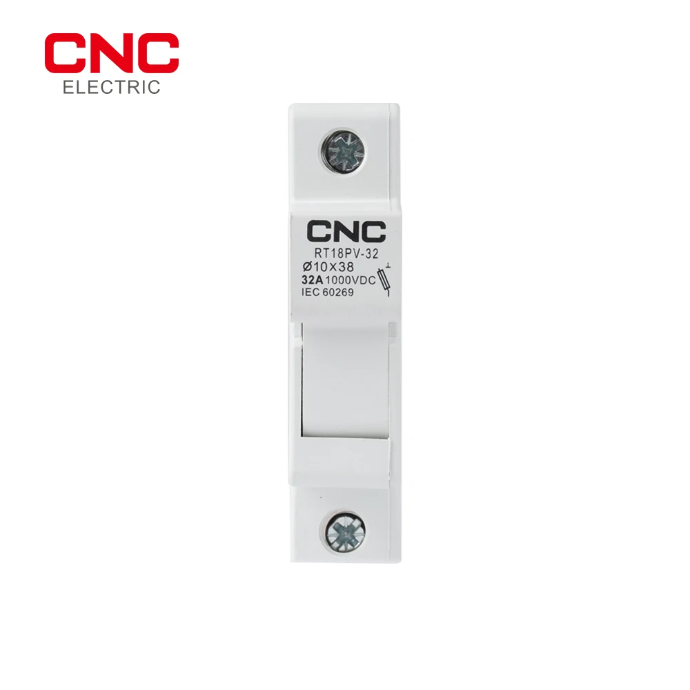 CNC 1P RT18PV-32 Photovoltaic Fuse Solar PV Fuse Holder DC 1000V suitable for 10*38mm Fuse Link for Solar System Protection