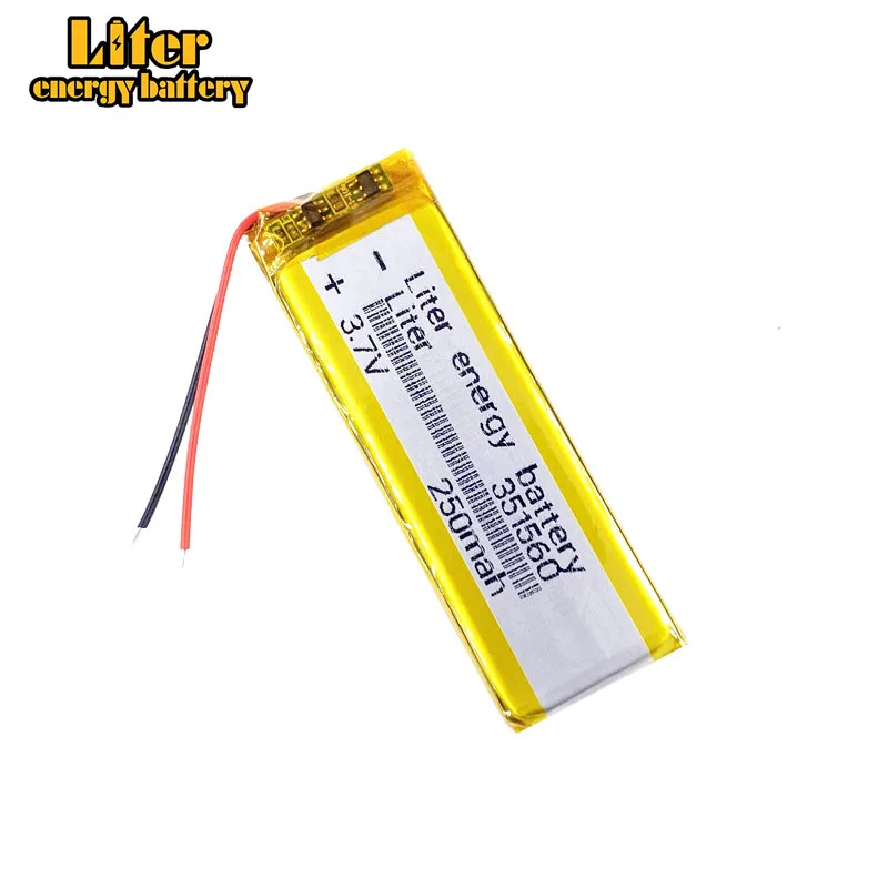 3.7V lithium battery Shinco Shinco X6 A20 modern F188 351560 401560 250mAh Akai camera pen recorder