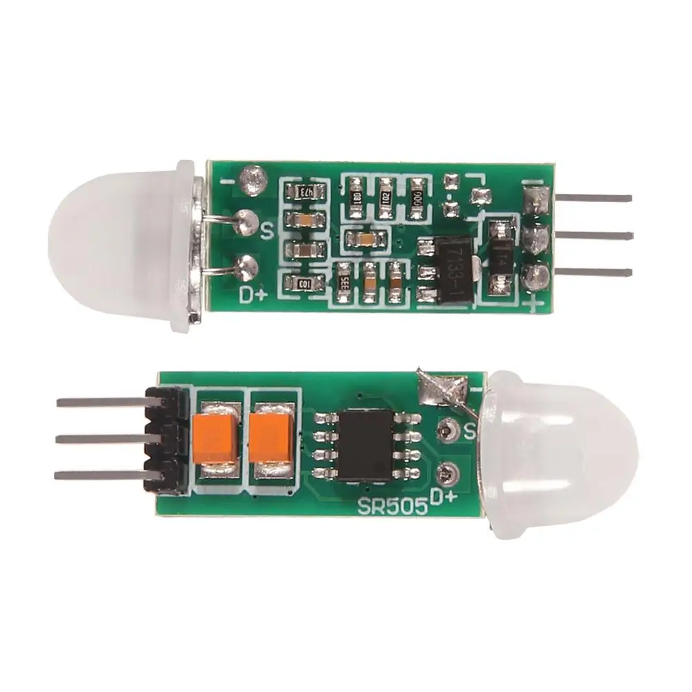 Sensor de movimiento humano HC-SR505, Mini módulo Detector infrarrojo PIR, medición Digital de alta potencia para Arduino, 6 unidades/l