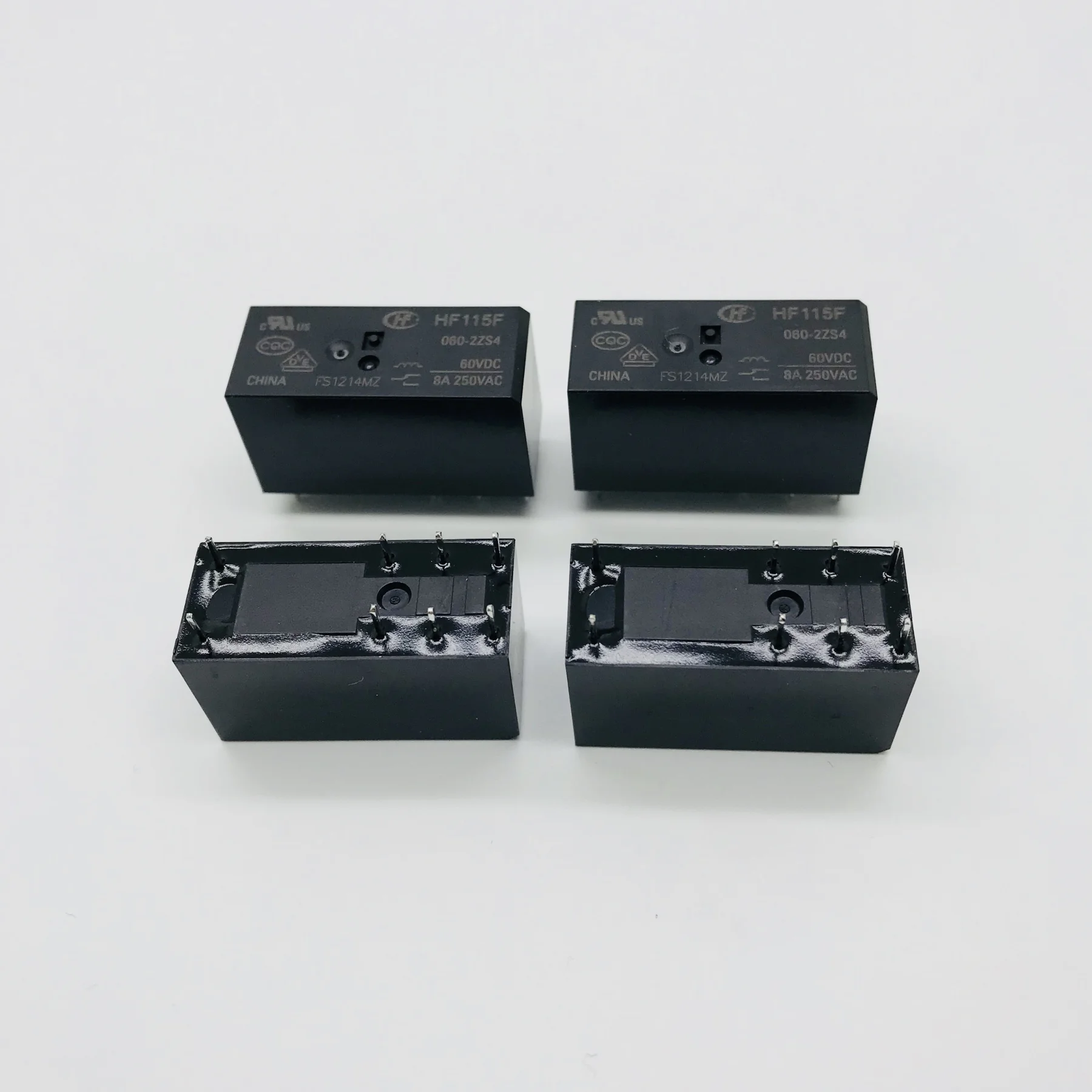 JQX โ relais HF115F-060-2ZS4 60VDC 8A 250VAC
