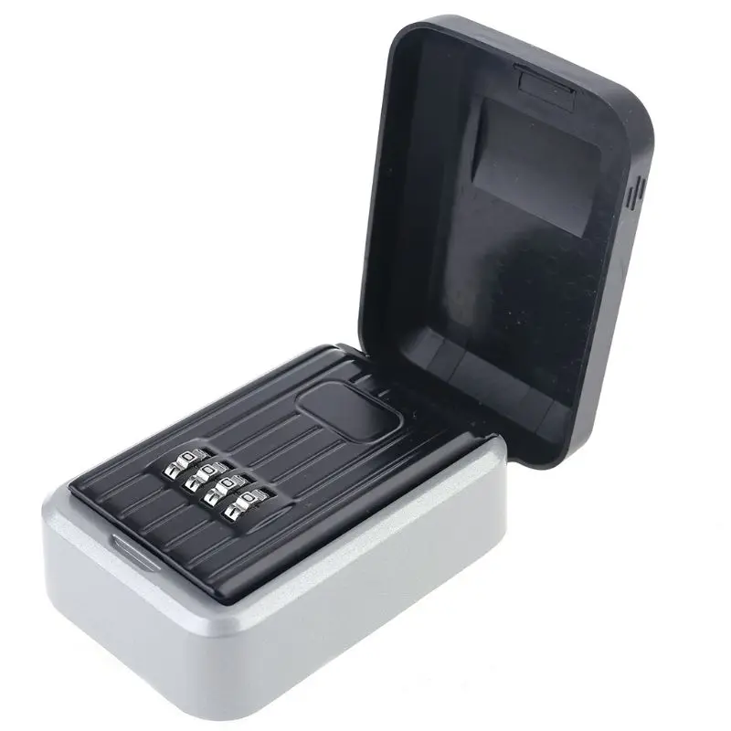 4 Digit Combination Resettable Code Key Safe Lock Storage Box Outdoor Password Security Waterproof Push Button Case