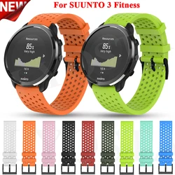 20mmBreathable Strap For SUUNTO 3 Fitness Silicone Smart Watchband Sport Replacement Wristband Strap Huawei GT 2/3 42mm Bracelet