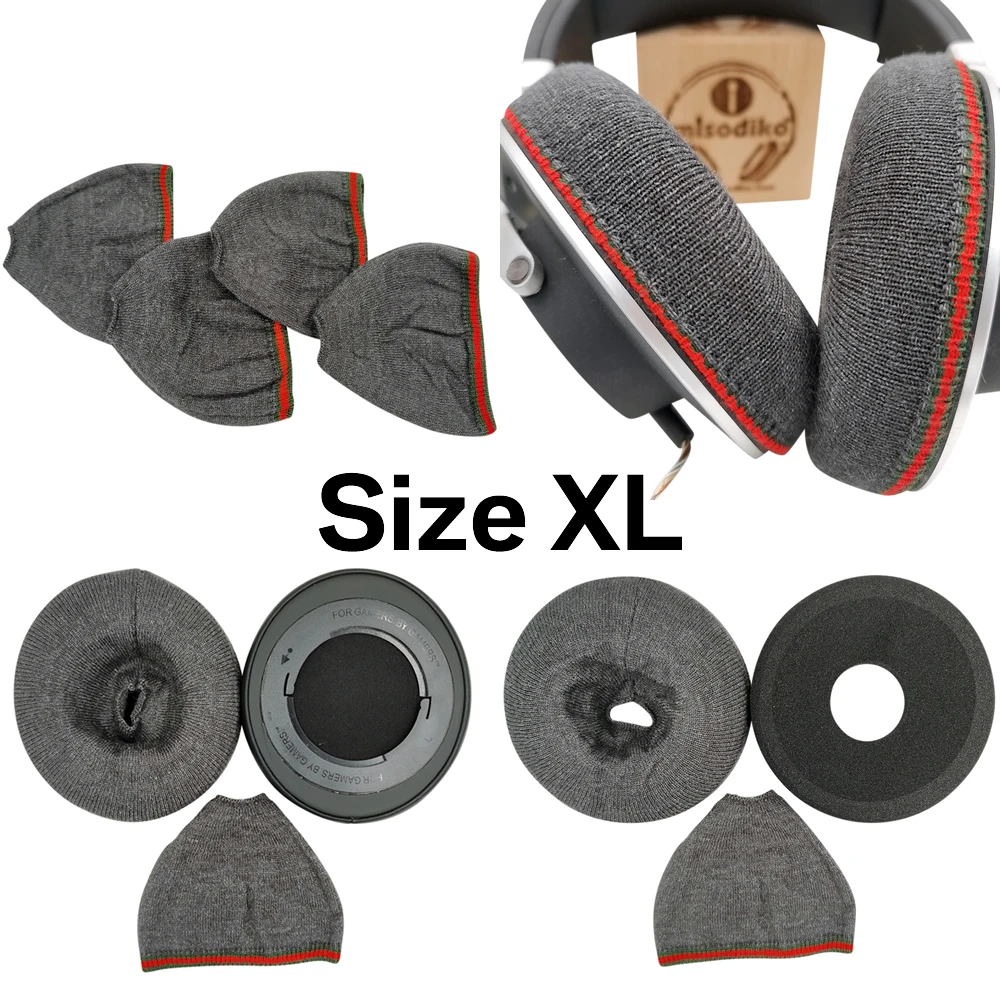 misodiko Stretchable Knit Earpads Covers for AKG K550 K551 K553 MK II K701 Q701, GRADO PS1000 PS2000e GS1000 GS2000e GS3000e