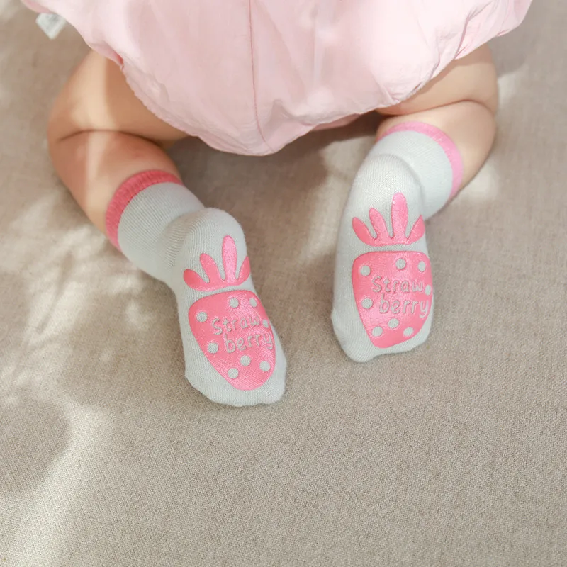 Lawadka Newborn Baby Boy Socks Fashion Baby Girls Socks Autumn Winter Baby Floor Shoes Anti Slip Soft Sole Infant Home Game Sock