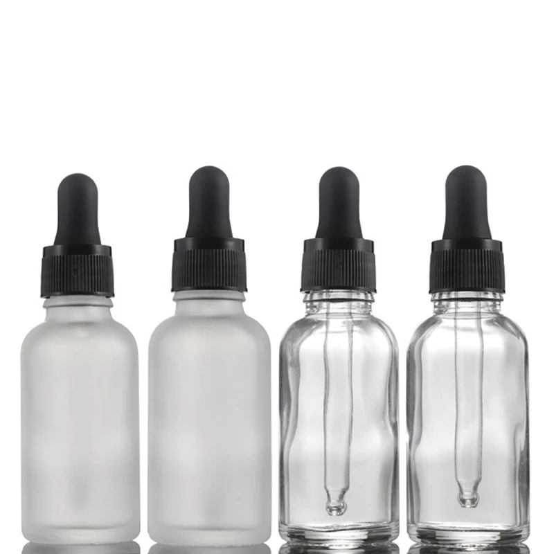1PC Refill Frosted Glas Dropper Flasche Kräuter Essenz Massage Öle Serum Parfüm Aroma Flüssigkeit Pipette Nachfüllbar – Detail 2