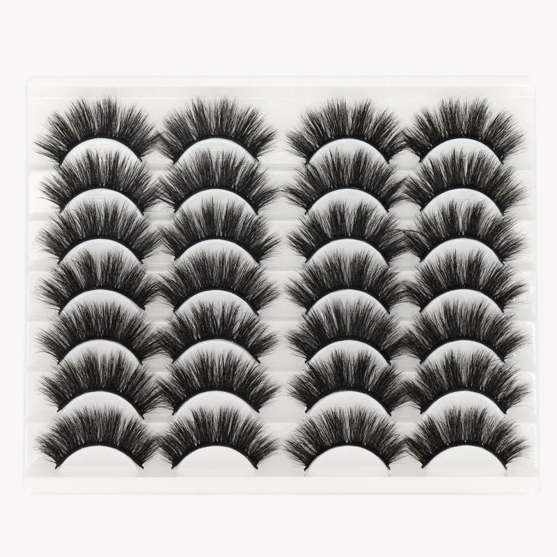 5/10/14 pairs Mink 3D False Eyelashes,Fluffy false eyelashes wholesale，No cruelty natural mink eyelashes extension makeup