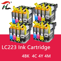 LC223 LC221 LC 223 Cartridges for Brother Printer Ink Cartridge DCP-J562DW J4120DW MFC-J480DW J680DW J880DW J5320DW