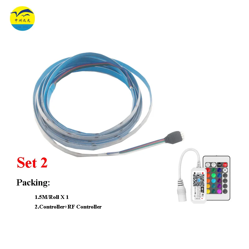 RGB COB LED STRIP DC24V 768LED/Meter 10mm High Density Ribbon Colorful Wifi/Phone Controlled  LED Strip For Party and Decoratio