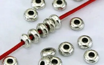 100pcs/lot 5mm Tibetan Silver Antique spacer Loose Bead Spacer Beads Connectors for DIY Jewelry Making bracelet