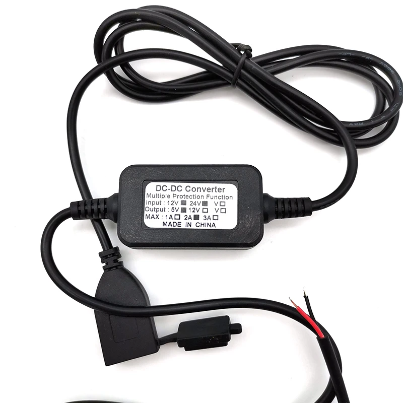 Waterproof Motorcycle USB Charger DC 12V Input to 5V Output Phone GPS Power Supply Port Socket