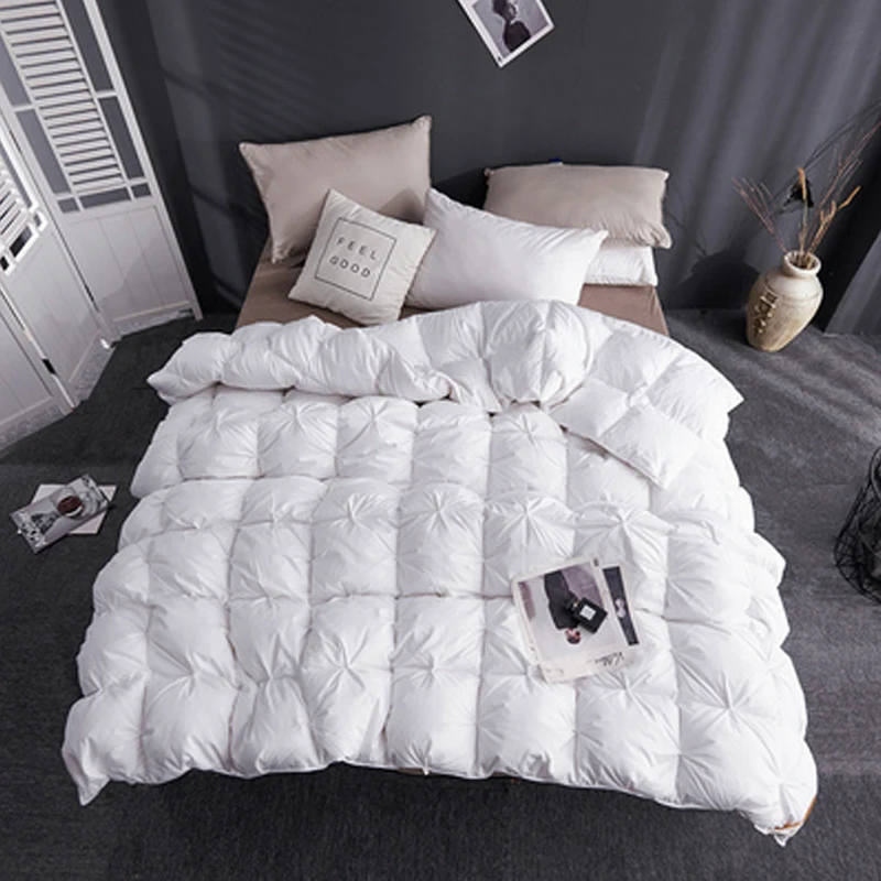 GraspDream High-end luxury 95% White Goose/Duck Down Quilt Duvets Winter Thicken Keep warm Comforters King Queen Twin Full Size