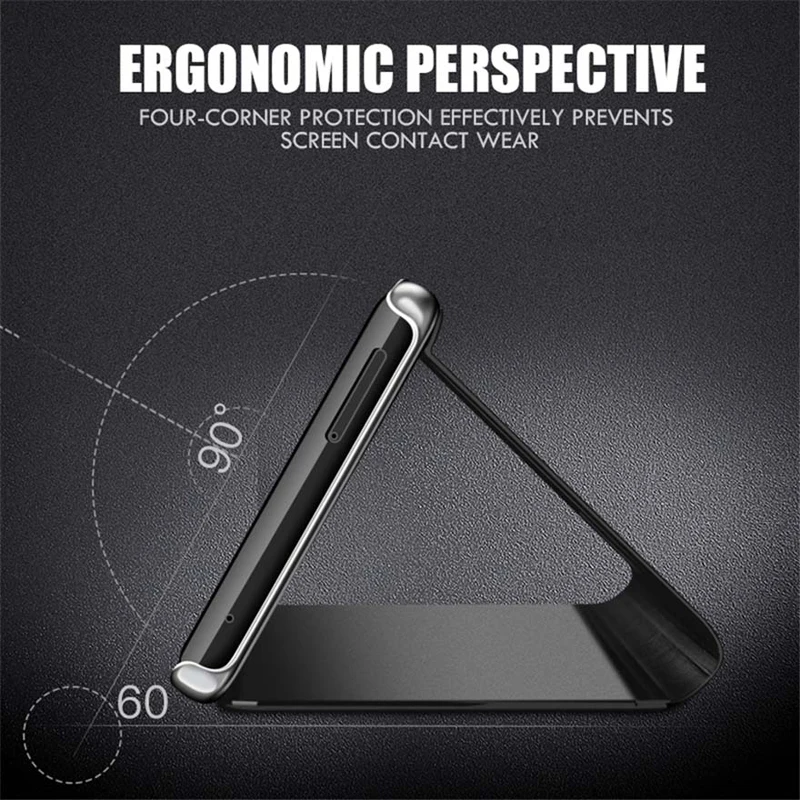 Mirror Flip Case For Samsung S10 Plus Case Stand Smart Phone Cases For Samsung Galaxy S10 5G s10E S 10 E 10s S10plus Funda Coque