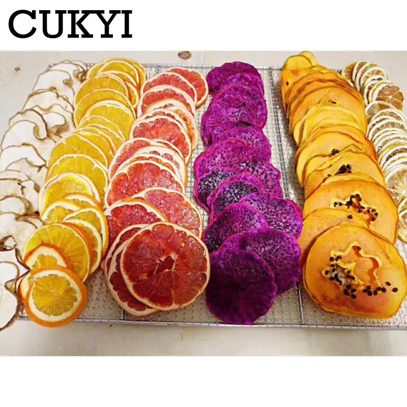 CUKYI Food dehydrator Accessories Wire Mesh Food grade stainless steel tray fine mesh plate Fruit Dryer For 6/12/30 layer