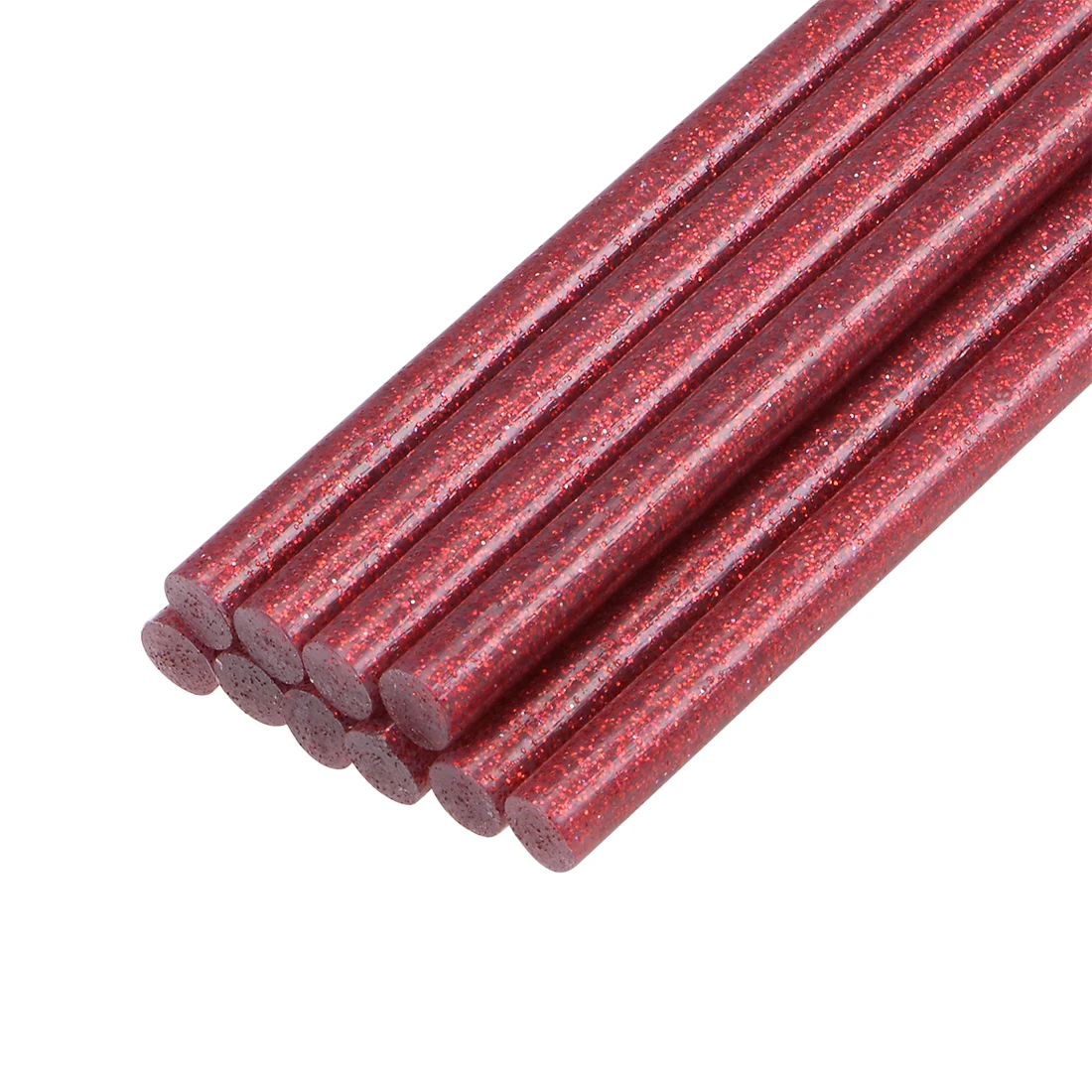 Uxcell-Mini bâtons de colle chaude pour odorà colle, paillettes rouges, 0.27 po x 4 po, 10 pièces