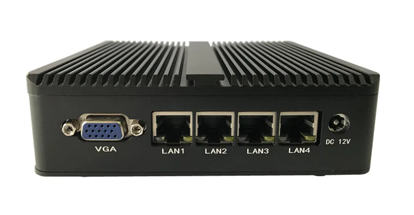 NUC Celeron J1900 4*1000M Portas LAN Mini PC Quad-núcleos 4 Threads 2.0GHz VGA Windows 10 Pfsense Use como roteador proxy Firewall