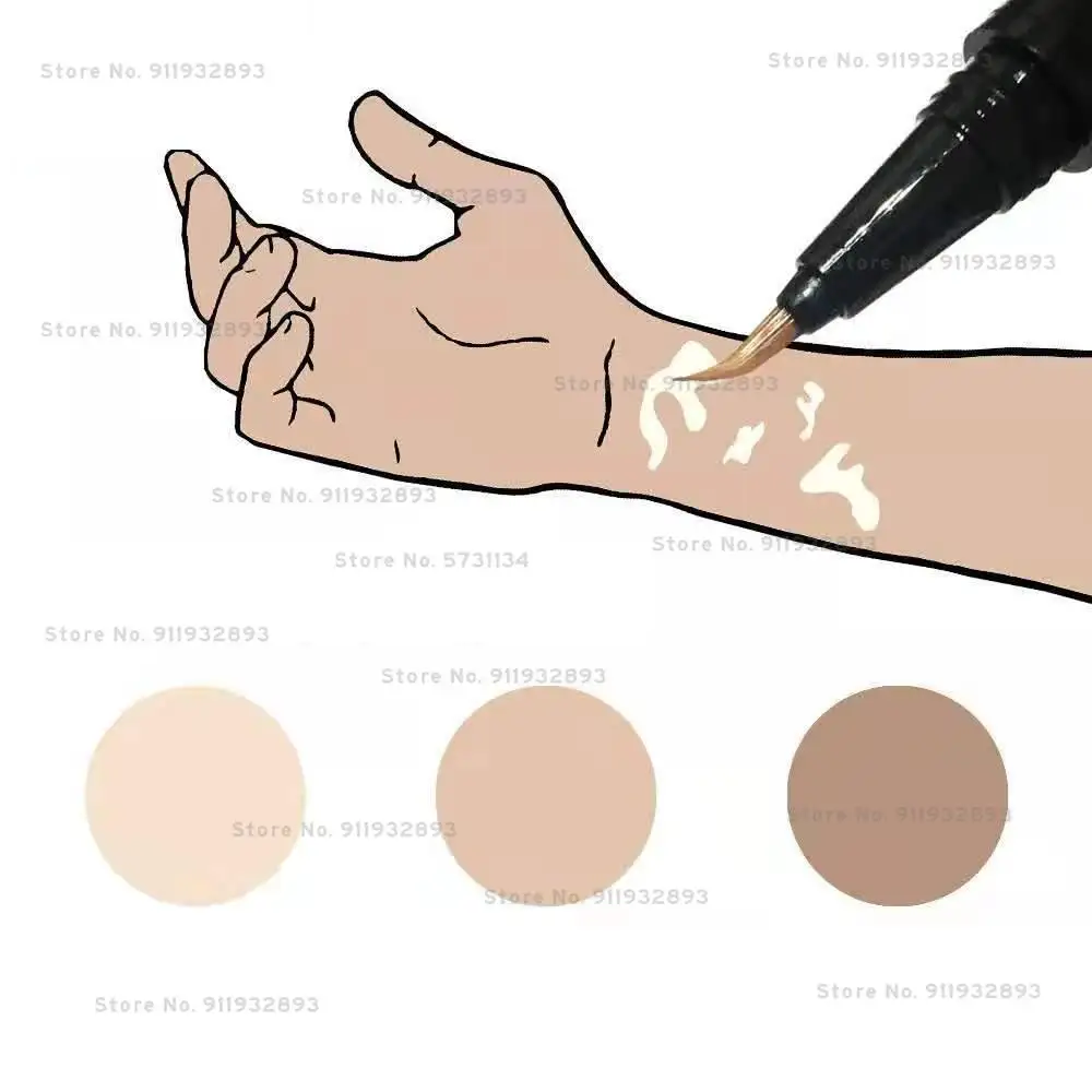 Vitiligo Cover Tattoo Concealer, Concealer To Cover Tattoo/Scar/Birthmarks/Vitiligo, Waterproof