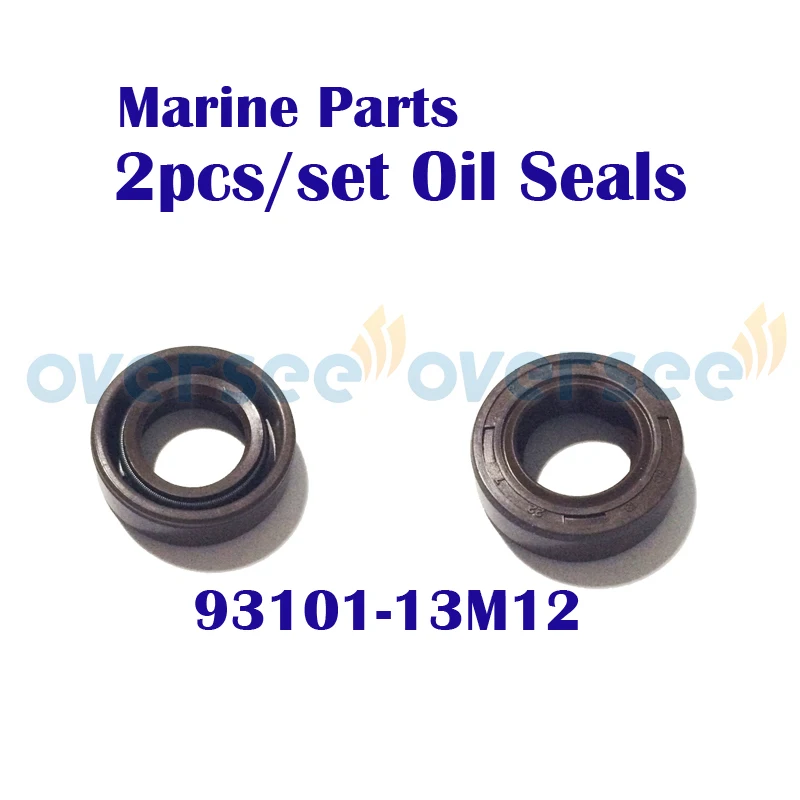 2pcs/set Oil Seal 93101-13M12 For Yamaha Outboard Motor 2T Parsun Hidea HDX SEAPRO 3HP 4HP 5HP Size 13*22*7mm