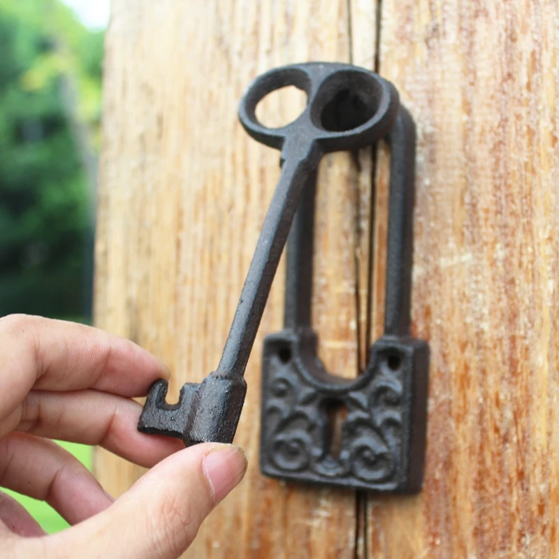 Vintage Door Knocker Cast Iron OWL Decorative Doorknocker Wrought Iron Door Handle Latch Antique Gate Ornate Bird Home Office