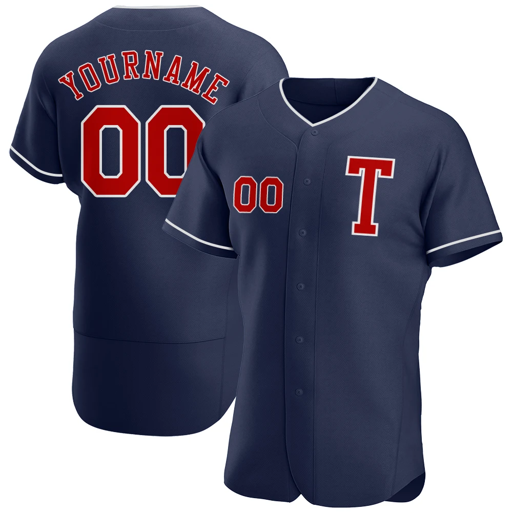 Custom Baseball Jerseys Printed Name Number Short-Sleeved T-Shirt Badminton Shirts Breathable Sport
