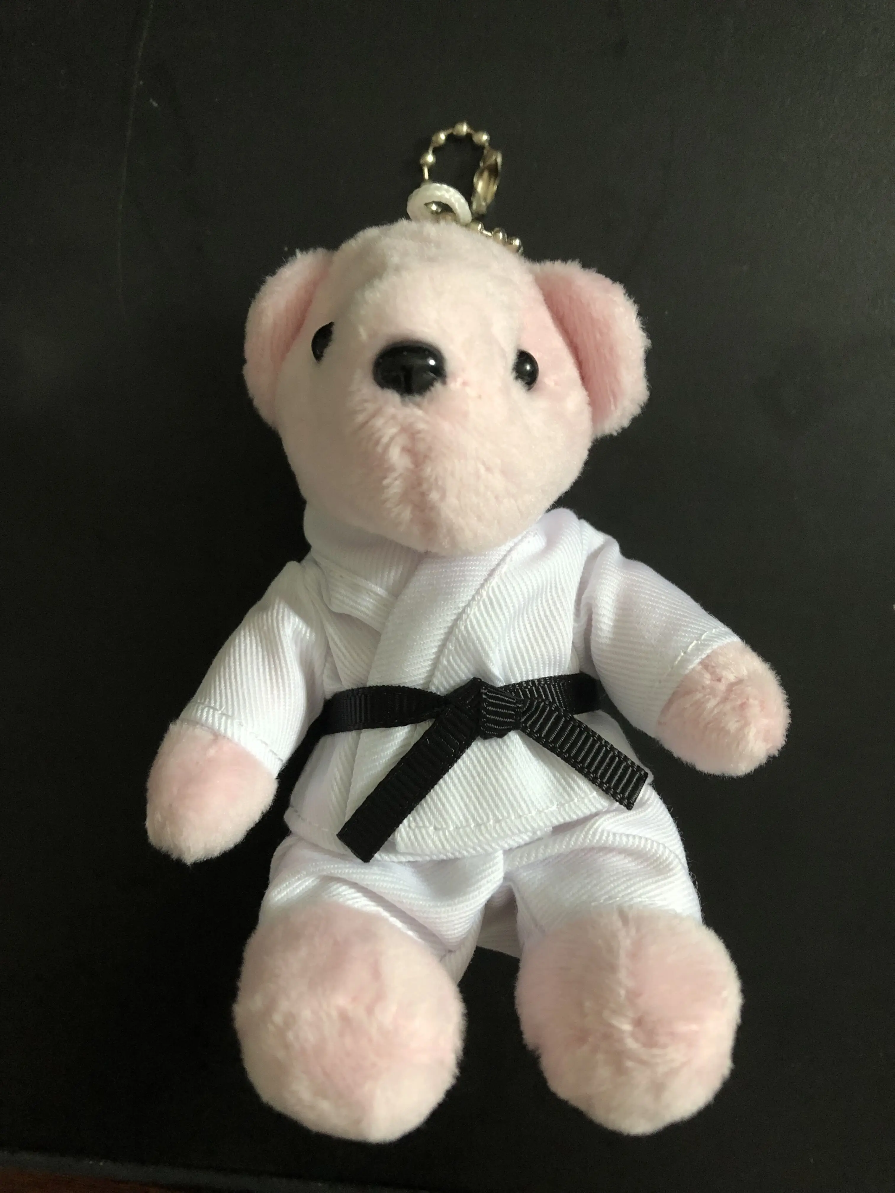 Porte-clés de karaté, 12 pièces/lot, cadeaux de sport de dessin animé pour enfants filles, joli kyokushin, ours en peluche Souvenir pour étudiants, prix